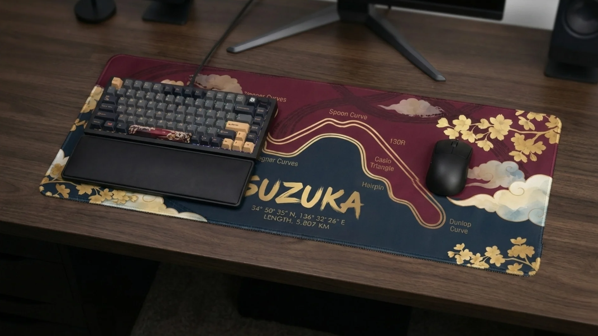 Suzuka Circuit Desk Mat – Premium Extended Gaming Pad